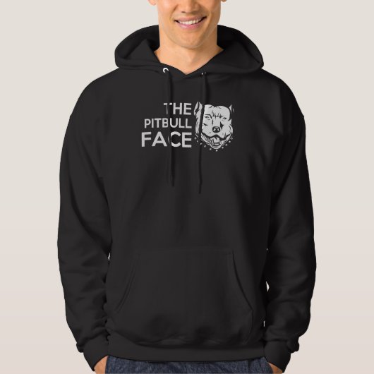 Veste À Capuche Chien Pitbull (Devant)