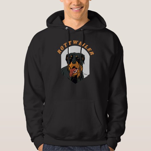 Veste À Capuche Chien Rottweiler Rotti (Devant)