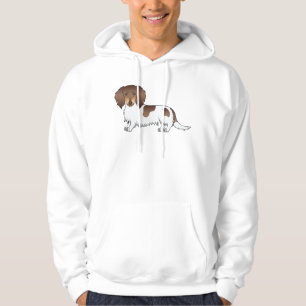 Veste À Capuche Chien teckel à poil long piebalde chocolat et fauv