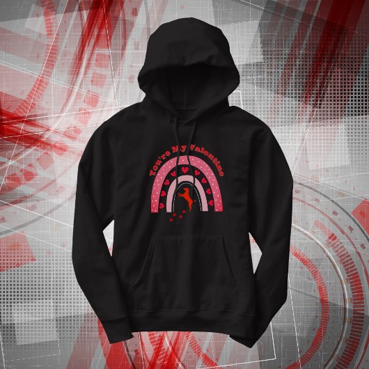 Veste À Capuche Chien Valentine - Tu es ma Saint Valentin |