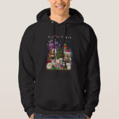 Veste À Capuche Chiens Joyeux Noël Lumière (Devant)