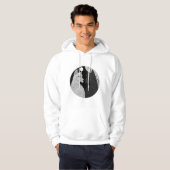 Veste À Capuche Chiens noirs et blancs (Devant entier)