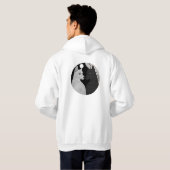 Veste À Capuche Chiens noirs et blancs (Dos entier)