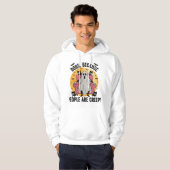 Veste À Capuche Chiens parce que les gens sont flippants (Devant entier)