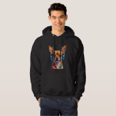 Veste À Capuche Chihuahua Casques Chien Funny Animal Art Imprimer  (Devant entier)