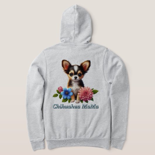 Veste À Capuche Chihuahua Chiuppy avec fleurs décoratives (Couchage Retour)