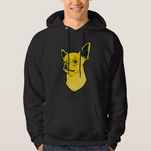 Veste À Capuche Chihuahua Crazy (Devant)
