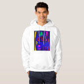 Veste À Capuche Chihuahua d'art pop (Devant entier)