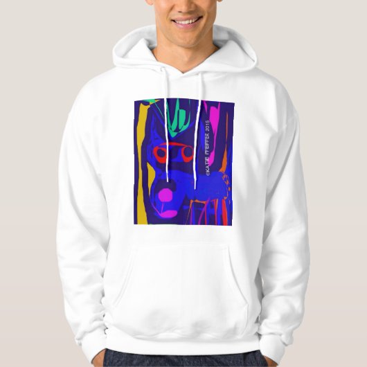 Veste À Capuche Chihuahua d'art pop (Devant)