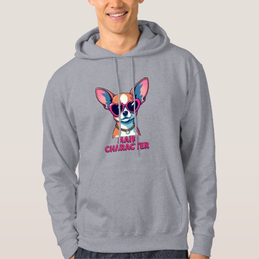 Veste À Capuche Chihuahua Main Character Gen Z Hoodie (Devant)