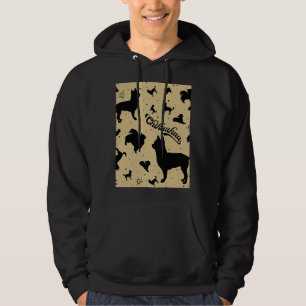 Veste À Capuche Chihuahua Motif répétitif Silhuette Graphic