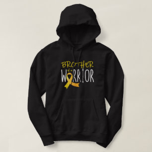 Veste À Capuche Childhood cancer awareness Brother of a warrior