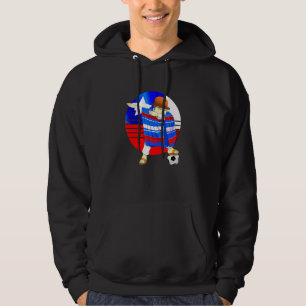 Veste À Capuche Chili Football Dabbing Soccer Guy Chili