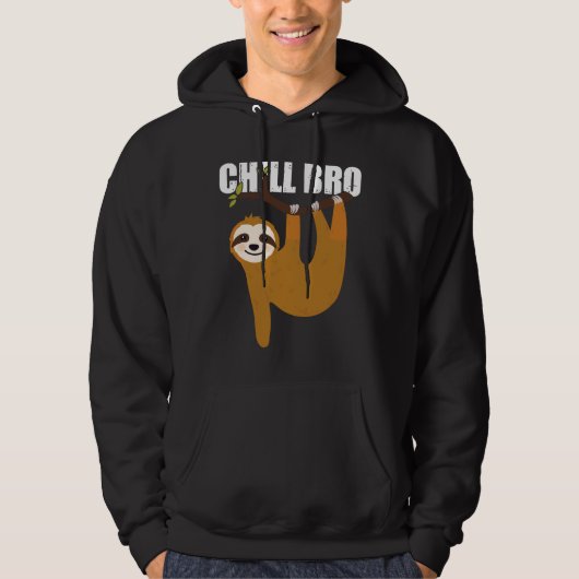 Veste À Capuche Chill Bro Sloth (Devant)