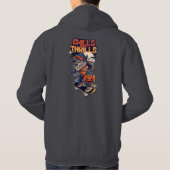 Veste À Capuche Chills and Thrills Halloween Werewolf Skateboard T (Dos)