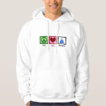 Veste À Capuche Chimie mignonne<br><div class="desc">Chimie d'amour de paix. Un signe de paix,  coeur,  et un becher complètement de produits chimiques. Un grand cadeau d'expérience pour un scientifique.</div>