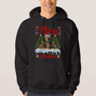 Veste À Capuche Chimpanzé Lover Xmas Éclairage Père Noël Chimpanze