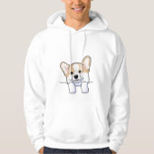 Veste À Capuche Chiot de poche KiniArt Corgi (Devant)