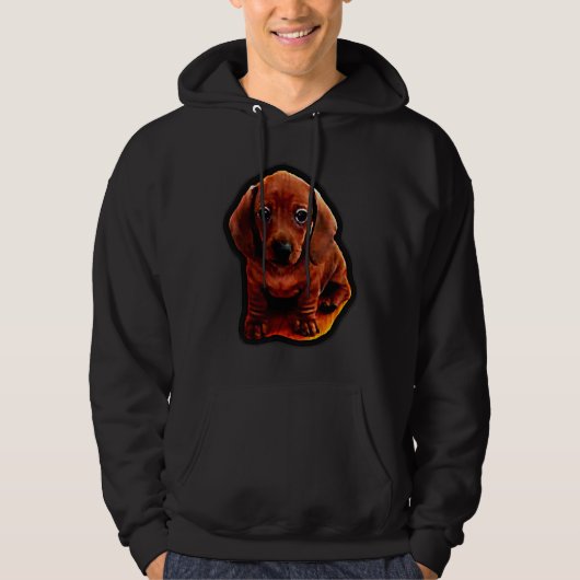 Veste À Capuche Chiot Mini Dachshund (Devant)