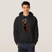 Veste À Capuche Chocolat Labrador (Devant entier)