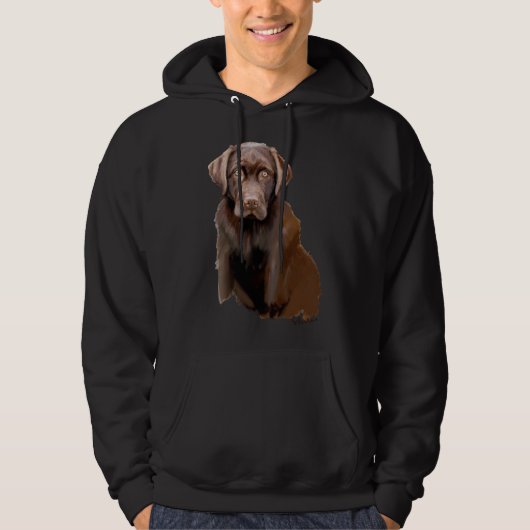 Veste À Capuche Chocolat Labrador (Devant)