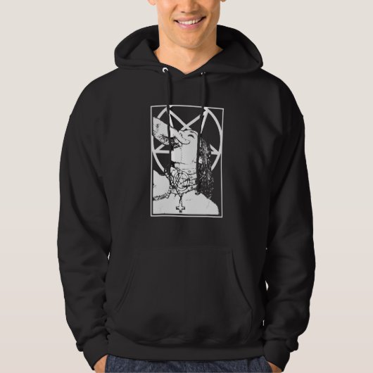Veste À Capuche Choke Me Satan (Devant)