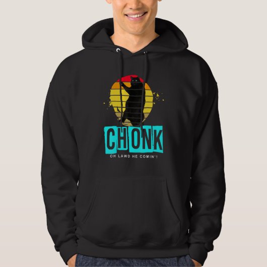 Veste À Capuche Chonk Scale Chat Meme (Devant)