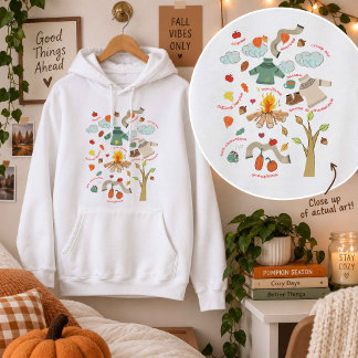 Veste À Capuche Choses d'automne