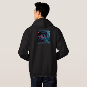 Veste À Capuche Choses de l'œil quantique hommes noir sweat-shirt