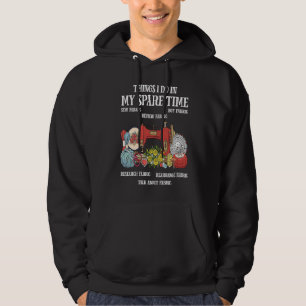 Veste À Capuche Choses que je fais pendant mon temps libre Couture