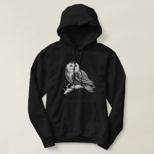 Veste À Capuche Chouette neigeuse majestueuse perchée