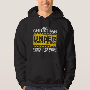 Veste À Capuche Chrétien drôle en construction catholique hommes W