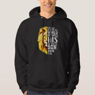 Veste À Capuche Chrétien Pour Hommes Lion De Juda Graphisme Dieu J