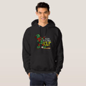 Veste À Capuche Christmas tree funny baseball elf apparel (Devant entier)
