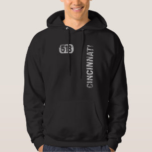 Veste À Capuche Cincinnati Ohio 513 Indicatif régional Rétro Vinta