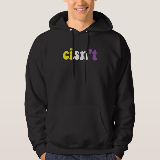 Veste À Capuche Cisn't Nonbinary Pride Non Binary Flag Cisgender P (Devant)