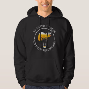 Veste À Capuche Citation amusante de l'amoureux de la bière - Bièr