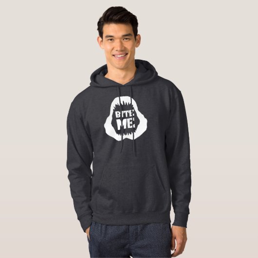 Veste À Capuche Citation Bite me - Requin Jaws (Devant entier)