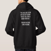 Veste À Capuche Citation Chrétienne Drôle. Noir et blanc (Dos)