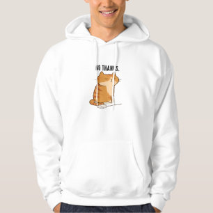 Veste À Capuche Citation de chat orange grincheux sans merci