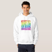 Veste À Capuche Citation de déclaration audacieuse sur la neurodiv (Devant entier)