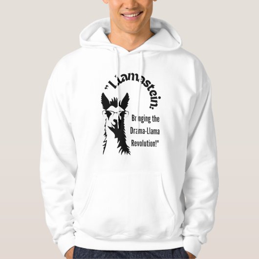 Veste À Capuche citation de lama (Devant)