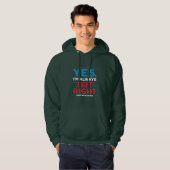 Veste À Capuche Citation de l'enseignant de maths drôle - "Oui. J' (Devant entier)