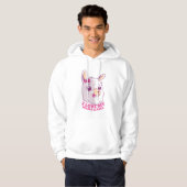 Veste À Capuche Citation de Mama Llama (Devant entier)