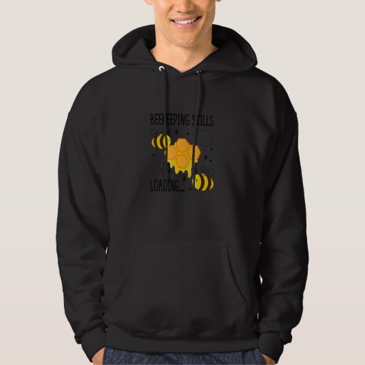 Veste À Capuche Citation de passionné d'apiculture miel (Devant)