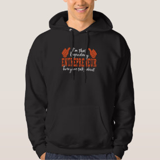 Veste À Capuche Citation de profession amusante Entrepreneur légen