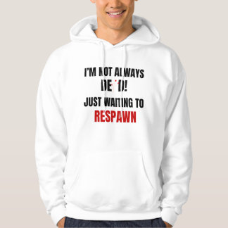 Veste À Capuche Citation de réapparition drôle de joueur noir roug