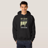Veste À Capuche Citation d'excuse de devourer les devoirs de vache (Devant entier)