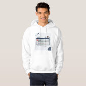 Veste À Capuche Citation drôle de bureau selon mon dernier email  (Devant entier)