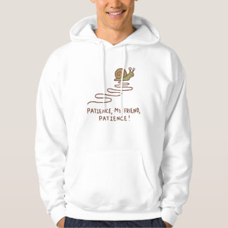 Veste À Capuche Citation motivante de patience avec un escargot mi